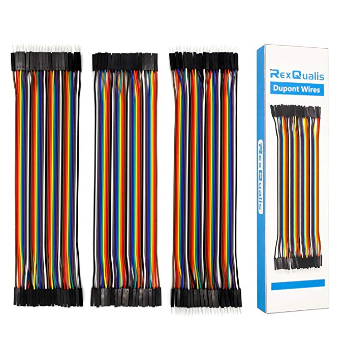 120pcs Multicolored Dupont Wire Kit 40pin Male to Female, 40pin Male to Male, 40pin Female to Female Breadboard Jumper Wires Ribbon Cables Kit for Arduino / DIY/ Raspberry Pi 2 3 (Pack of 120)