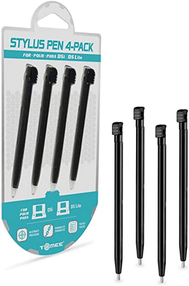 Tomee Stylus Pen Set for DSi/ DS Lite (Black) (4-Pack)