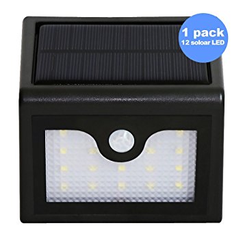Liwithpro LED Solar Lights, 16 LED Super Bright Outdoor Solar Powered Motion Activated Security Wall Light, Wireless Waterproof Motion Sensor Light for Path Porch Deck Driveway Garden (1)
