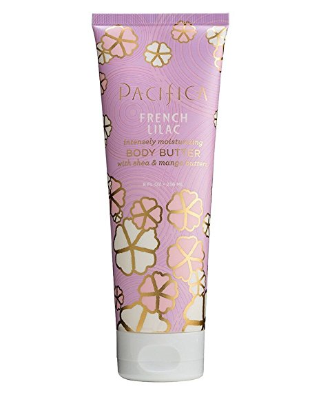 Pacifica Body Butter, French Lilac, 8 Ounce