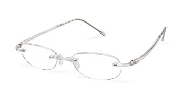 Scojo New York Gels Original Reading Glasses, Crystal, 2.50 Magnification
