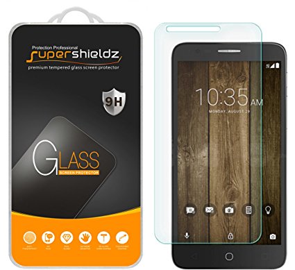 [2-Pack] Alcatel Fierce 4 / Alcatel Pop 4 Plus Tempered Glass Screen Protector, Supershieldz Anti-Scratch, Anti-Fingerprint, Bubble Free, Lifetime Replacement Warranty