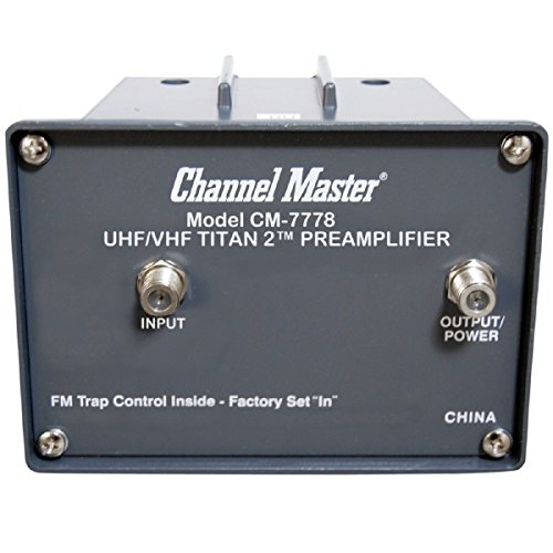 Channel Master CM-7778 Titan 2 Medium-Gain Mast Mounted Preamplifier for TV Antennas