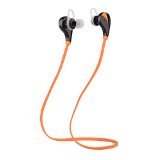 Intcrown S520 Wireless Bluetooth Headphones Sport Earbuds for Running with Microphone with Noise Cancelling Orange
