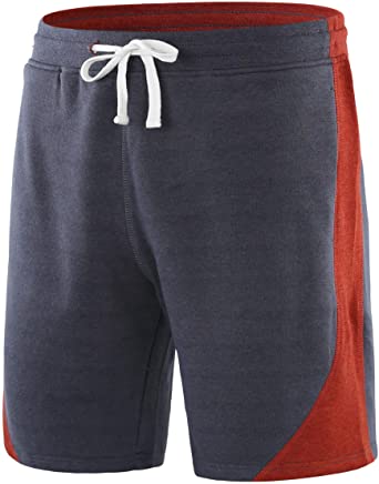 Vetemin Men's Casual Classic Fit Soft Fleece Drawstring Pocket Gym Jogger Short