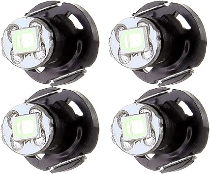 cciyu 4 Pack Ice Blue T4/T4.2 Neo Wedge 2835SMD LED Dash Climate Bulbs Replacement fit for Jeep TJ Cherokee Wrangler Liberty 1997-2007
