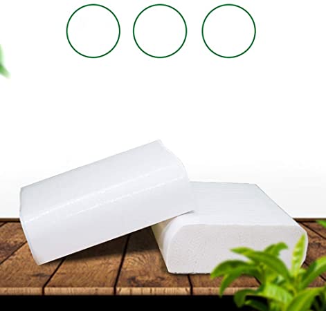 Ecurson Unbleached Toilet Paper,Natural White Toilet Paper, Ultra Soft Hypoallergenic Kitchen Toilet Paper, C-fold Toilet Paper, 120 Toilet paper/Pack