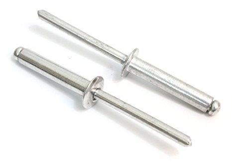 Rivets, Aluminum, 3/16" x 1" Inch, (6-16), Choose Size, Gap (.75 - 1)" (100 Pack), Blind Rivet By Bolt Dropper.