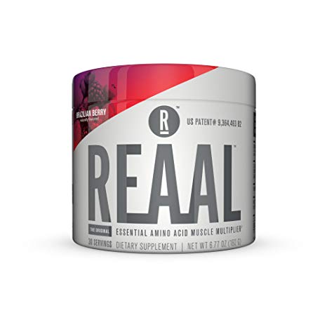 REAAL - REAAL Brazilian Berry Powder, Helps Build, Restore, and Maintain Lean Muscle with Essential Amino Acids, Gluten Free, Bloat Free, Lactose Free, Caffeine Free, Vegan, 30 Servings (6.77 oz)