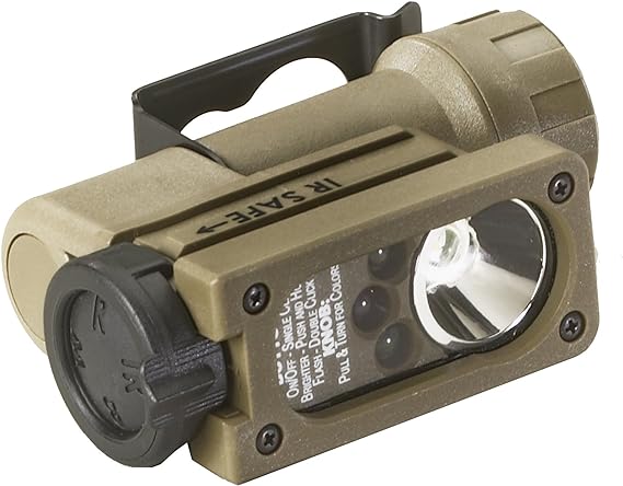 Streamlight 14122 Sidewinder 55-Lumen Compact Aviation Flashlight with LEDs, CR123A Lithium Battery, Coyote