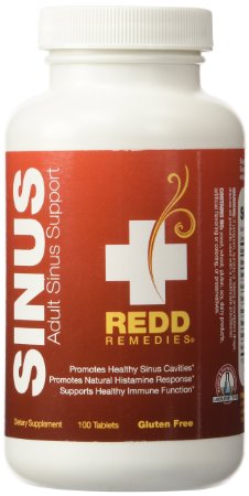 Redd Remedies Adult Sinus Support - Lowers Chance For Sinus Headache - Promotes Healthy Sinuses - Supports Healthy Immune Function - 100 Tablets