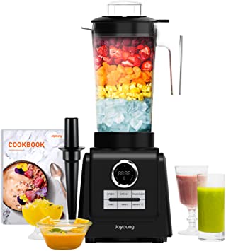JOYOUNG Blender for Shakes and Smoothies with LED Screen 5 Programs 68oz Blender for Smoothies 1300W 10 Speeds Smoothie Blender