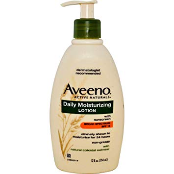 Aveeno Active Naturals Daily Moisturizing Lotion With Sunscreen Spf 15, 12 oz (Pack of 3)