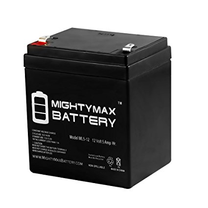 ML5-12 - 12V 5AH BATTERY REPL. RITAR RT SERIES RT-1250 F1 - Mighty Max Battery brand product