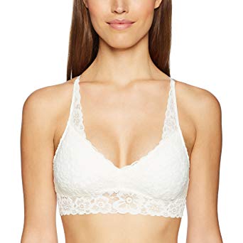 Mae Women's Lace Racerback Bralette with Removable Pads (for A-C cups)