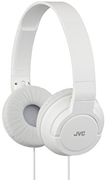 JVC HAS180 Lightweight Powerful Bass Headphones - White