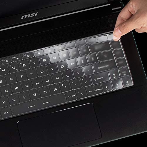 KeyCover - Ultra Thin Keyboard Cover Compatible with 15.6" MSI GS66 GE66 Gaming Laptop - TPU
