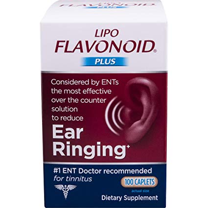 Lipo-Flavonoid Plus Ear Health Supplement, 1 ENT Doctor Recommended for Tinnitus, 100 Count, Packaging May Vary