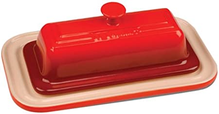 Le Creuset Stoneware Butter Dish (Red)