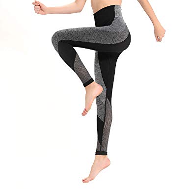 HSIA Yoga Pants Women Seamless High Waist Tights Gym Workout Pants Tummy Control Yoga Leggings