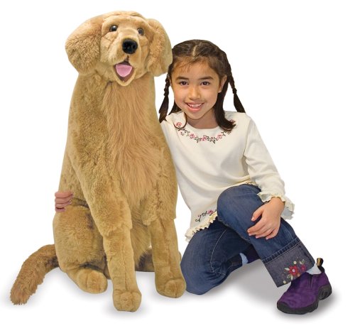 Melissa & Doug Giant Golden Retriever - Lifelike Stuffed Animal Dog (over 2 feet tall)