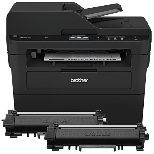 Brother Compact Monochrome Laser All-in-One Multi-function Printer, MFCL2750DWXL Extended Print, Up to Two Years of Printing Included, 2.7-Inch Color Touchscreen, Wireless Connectivity