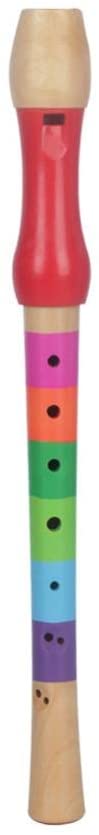 Wood Recorder Educational Wood Flute Sound Recorder Toy for Children Kids Beginner(Multicolor) Age 3 Months