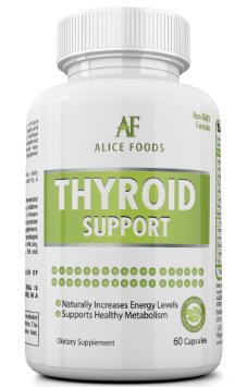 Best Thyroid Support Supplement with Iodine   "Thyroid Disorders" Guide - Premium Natural Ingredients - Improves Energy Levels and Metabolism - Pack of 60 Capsules - Perfect for Men and Women