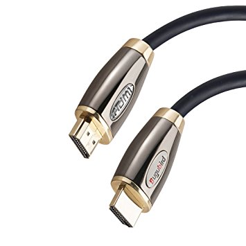Bugubird High Speed HDMI Cable - 50 Feet ( 15.2 Meters ) Support Ethernet 4K @60Hz 18Gbps 3D 2160p 1440p 1080p and Ultra HD
