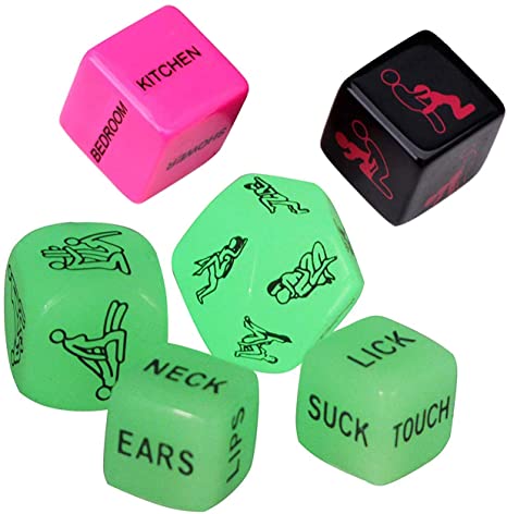 Funny Romantic Role Playing Dice Party Dice Game Dice,Novelty Gift for Hen Party, Honeymoon, bacherette Party,Him and Her, Bridal Shower, Groom Roast,Newlyweds, Wedding, Anniversary, Marriage