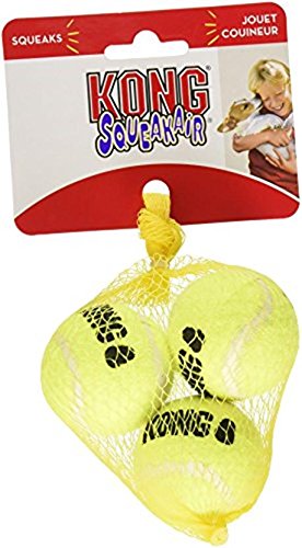 KONG Squeaker Tennis Balls Dog Toy, 3-Pack