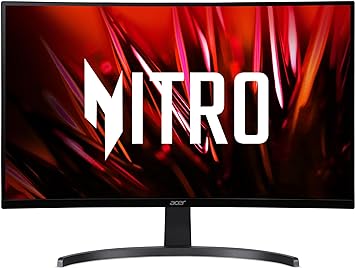 Acer Nitro 27" WQHD 2560 x 1440 1500R Curved PC Gaming Monitor | AMD FreeSync | 100Hz Refresh | 1ms VRB | Speakers | VESA Mountable | 1 x Display Port 1.2, 1 x HDMI 2.0 & 1 x HDMI 1.4 | ED273U Hbmiipx