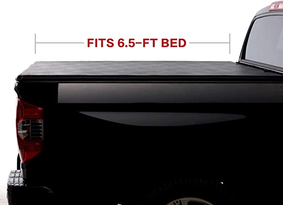 North Mountain Soft Roll Up Tonneau Cover, Compatible with 2015-2021, F150 Pickup 6.5ft Styleside Bed,