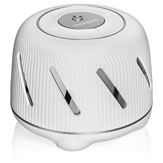 Marpac Dohm Connect (White) | White Noise Machine with a Real Fan Inside for Non-Looping White Noise Sounds | App-Based Remote Control, Sleep Timer & Volume Control