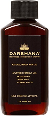 Darshana Natural Indian Hair Oil with Ayurvedic Botanicals (2 fl oz.)