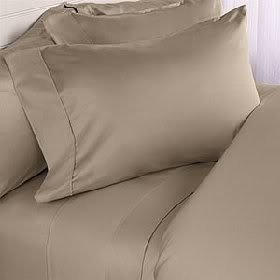 #1 Best Selling on Amazon 5PC Sheet Set 600 Thread Count Split King 100% Pima Cotton Taupe Solid by SDS Collections