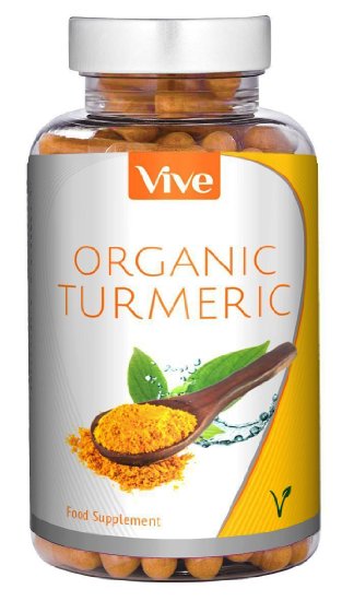 Turmeric Organic with BioPerine | 120 Vegetarian Capsules | Curcumin & Turmeric Supplement - 100% Natural Supplement & Satisfaction Guarnatee
