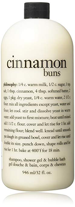 cinnamon buns | shampoo, shower gel & bubble bath | philosophy 32 oz.