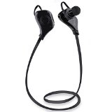 Barsone Bluetooth 40 Wireless Sport Headphones Sweatproof Running Gym Bluetooth Stereo Earbuds Earphones Car Hands-free Headsets for iPhone 6 6 plus 5S Galaxy S6 S5 iOS android Smartphones black