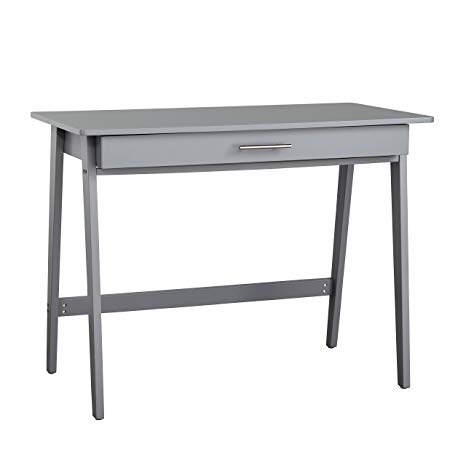 Target Marketing Systems 60707GRY Renata Wooden Home Office Desk, Gray