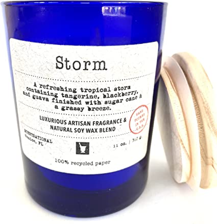Scentsational Storm No. 6 - Scented Premium Natural Soy Glass Jar Candle, 11oz | Hand Poured in the U.S.A.