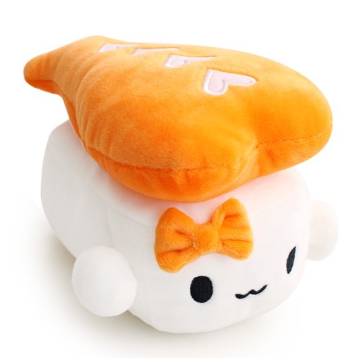 Japanese Food Sushi small Cushion Gift Plush Toy Decoration Pillow Hit Gift Toy ~Shrimp 6"
