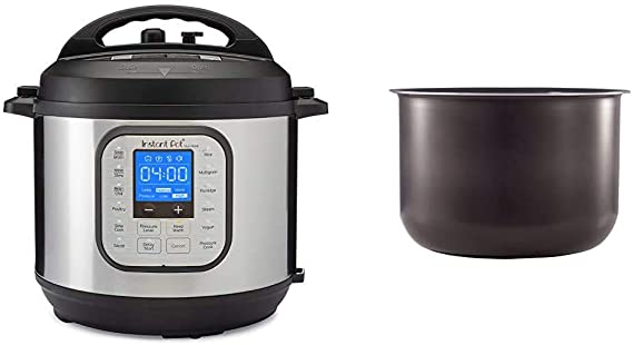 Instant Pot Duo Nova 7-in-1 Electric Pressure Cooker, Sterilizer, Slow Cooker, Rice Cooker, Steamer, Saute, Yogurt Maker and Warmer, 6 Quart, 14 One-Touch Programs & 6 Quart Ceramic Pot