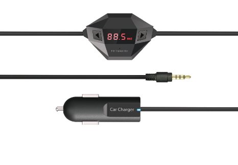 SoundPEATS Fm Transmitter Car Charger Adapter for Blackberry /Sony / Samsung and Mp3/mp4 Player