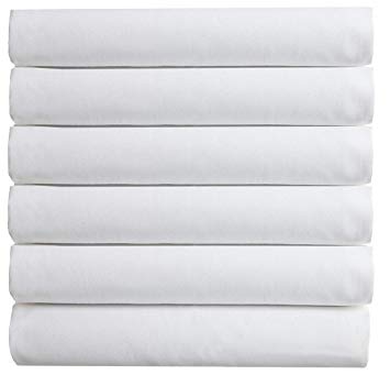 (6-Pack) Luxury Fitted Sheets! Premium Hotel Quality Elegant Comfort Wrinkle-Free 1500 Thread Count Egyptian Quality 6-Pack Fitted Sheet with Storage Pockets on Sides, Queen Size, White