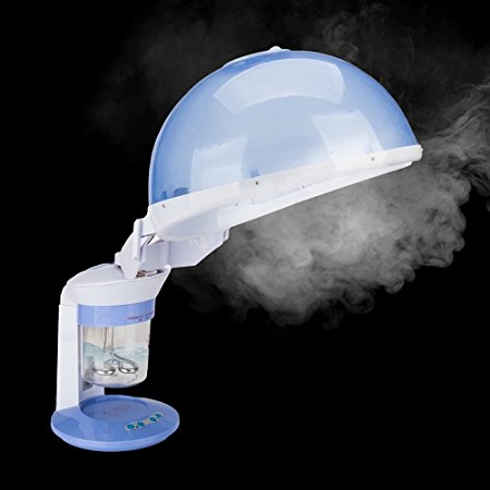 Mefeir Professional Facial Mister, 2 IN 1 Facial & Hair Steamer with Bonnet Hood Roratary Sprayer,Portable Hot Ozone Face Moisturizing for Salon Spa or Home Use