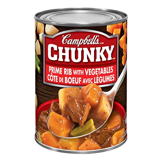 Campbell's Chunky Prime Rib With Vegetable Soup, 540ml