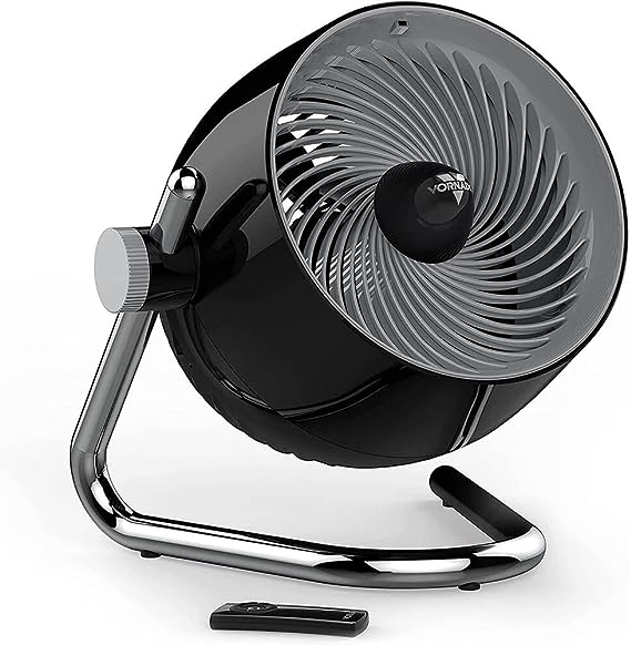 Vornado Pivot6 Whole Room Air Circulator Fan with 4 Speeds, Remote Control, Rotating Axis