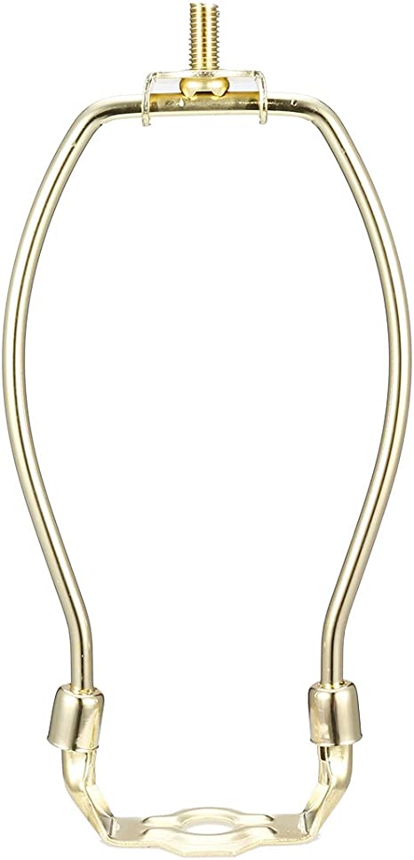 uxcell Lamp Harp Holder 6 Inch Brass for Table and Floor Lamps