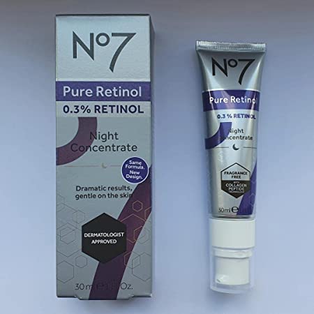 No7 Pure Retinol (0.3% Retinol) Night Concentrate 30ml (pack of 1) - Fragrance Free